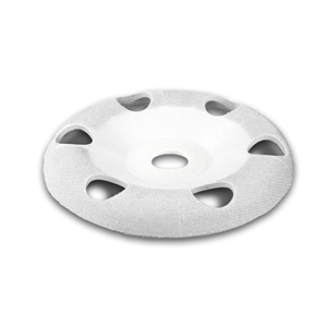 4" Donut Wheel W/ Holes Round Face (Ex-Fine Grit) 5/8" Bore