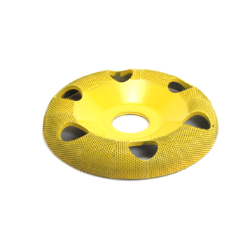 4" Donut Wheel W/ Holes Round Face (Fine Grit) 7/8" Bore